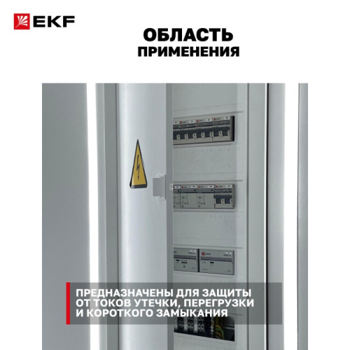 Выключатель автоматический дифференциального тока/ Выключатель автоматический дифференциального тока 1P+N (C) 30мА AC эл-мех АВДТ-63N D63N26M16C30 PROXIMA EKF Выключатель автоматический дифференциального тока/ Выключатель автоматический дифференциального тока 1P+N (C) 30мА AC эл-мех АВДТ-63N D63N26M16C30 PROXIMA EKF