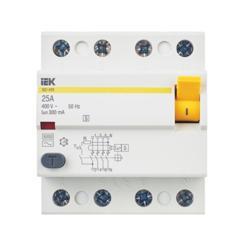 УЗО ВД1-63S 4Р 25А 300мА IEK