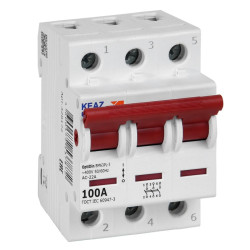 Выключатель нагрузки/ Выключатель нагрузки 3П 100А 400В OptiDin BM63PL-3100-УХЛ3 (ВМ63PL)
