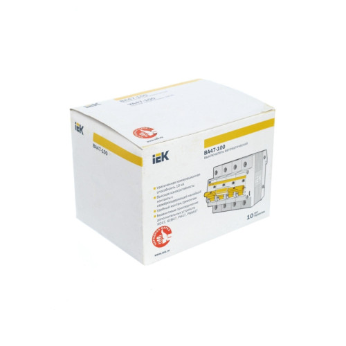 KARAT Авт. выкл. ВА47-100 4P C 80А 10кА IEK