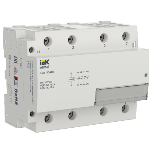ARMAT Контактор модульный KMR 100А 230В AC 4НЗ IEK