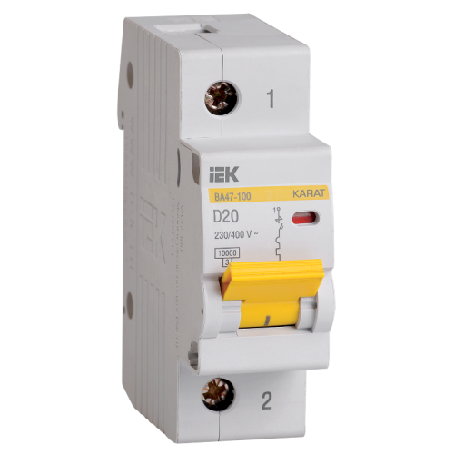 KARAT Авт. выкл. ВА47-100 1P D 20А 10кА IEK