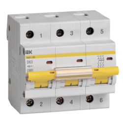 KARAT Авт. выкл. ВА47-100 3P D 63А 10кА IEK