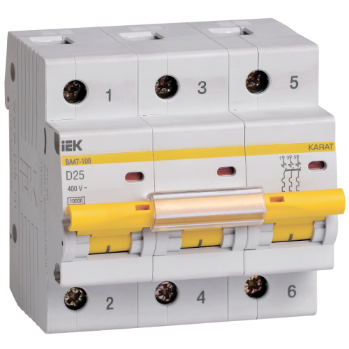 KARAT Авт. выкл. ВА47-100 3P D 25А 10кА IEK