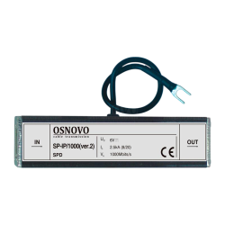 Грозозащита IP-сетей/ SP-IP/1000(ver.2) Устройство грозозащиты для локальной вычислительной сети (скорость до 1000 Мб/с), 1 вход (RJ45-мама), 1 выход (RJ45-мама).