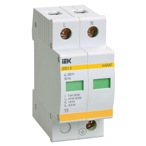 Огр-ль имп. перенапр. ОПС1-D 2Р In=5kA Un=230B Im=10kA