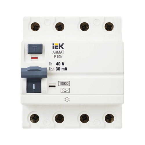 ARMAT ВДТ R10N 4P 40А 30мА тип A IEK