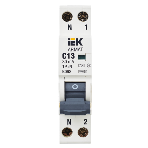ARMAT АВДТ B06S 1P+NP C13 30мА тип A (18мм) IEK