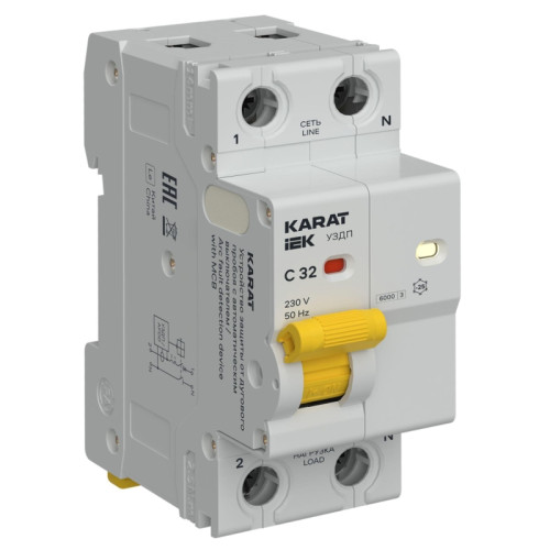 KARAT УЗДП c авт. выкл. 1P+N C 32A IEK