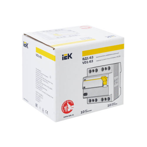 УЗО ВД1-63 4Р 50А 300мА IEK