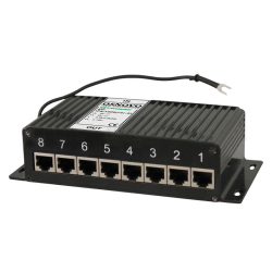 Грозозащита IP-сетей/ SP-IP8/1000(ver.2) Устройство грозозащиты для локальной вычислительной сети (скорость до 1000 Мбит/с) на 8 портов.