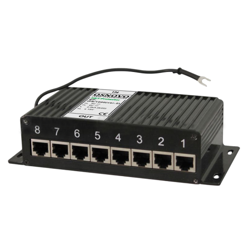 Грозозащита IP-сетей/ SP-IP8/1000(ver.2) Устройство грозозащиты для локальной вычислительной сети (скорость до 1000 Мбит/с) на 8 портов.