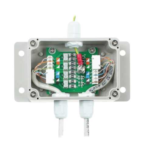 Грозозащита IP-сетей/ SP-IP/1000PW(ver.2) Уличное устройство грозозащиты для локальной вычислительной сети (скорость до 1000 Мб/с) с защитой линий PoE (af/at, методы A + B, контакты 1/2, 3/6, 4/5, 7/8)