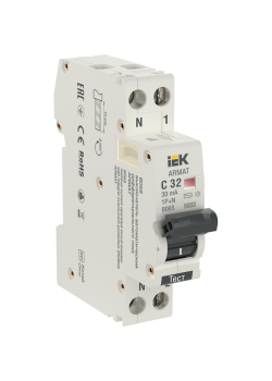 ARMAT АВДТ B06S 1P+NP C32 30мА тип AC (18мм) IEK