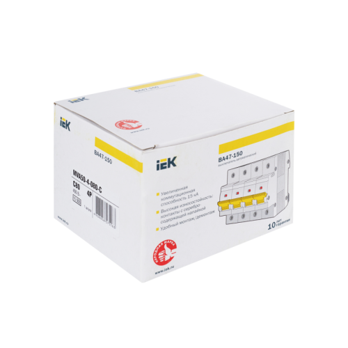KARAT Авт. выкл. ВА47-150 4P C 80А 15кА IEK