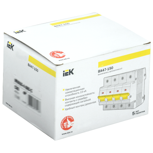 KARAT Авт. выкл. ВА47-150 4P D 80А 15кА IEK