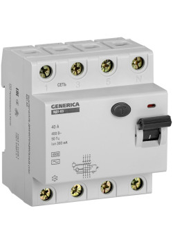 УЗО ВД1-63 4Р 40А 300мА GENERICA
