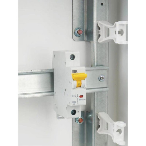 Автоматический выключатель IEK BA47-60M MVA31-1-010-B 10A тип B 6kA 1П 230/400В 1мод белый (упак.:1шт)