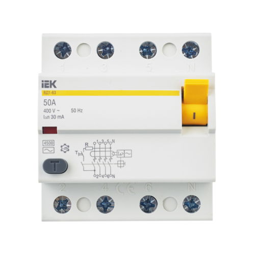 УЗО ВД1-63 4Р 50А 30мА IEK