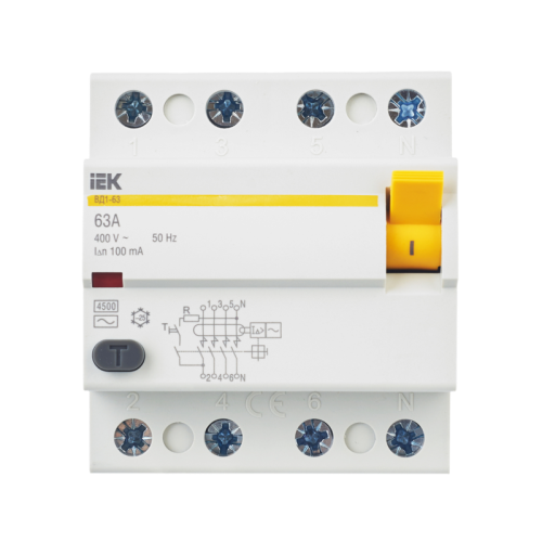 УЗО ВД1-63 4Р 63А 100мА IEK
