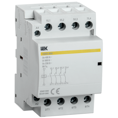 Контактор модульный КМ63-40М AC/DC IEK