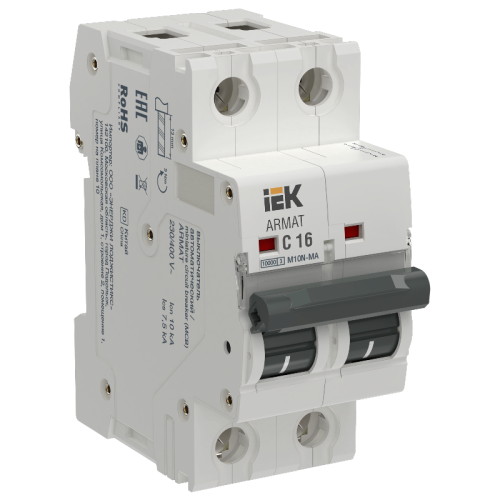 ARMAT Авт. выкл. без тепл. расц. M10N-MA 2P C 16А IEK