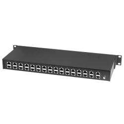 Грозозащита/ SC&T SP016P Устройство грозозащиты Ethernet c PoE на 16 каналов.
