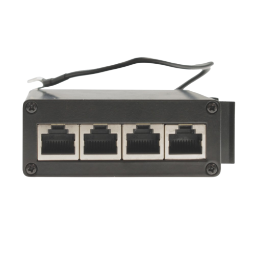 Грозозащита/ SP-IP4/1000PD Устройство грозозащиты для локальной вычислительной сети на 4 порта (скорость до 1000 Мбит/с) с защитой линий PoE (802.3 af/at/bt, методы A + B, контакты 1/2, 3/6, 4/5, 7/8) Двухступенчатая защита. Максимальное длительное рабоче