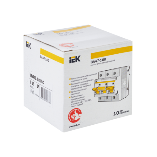 KARAT Авт. выкл. ВА47-100 3P C 32А 10кА IEK