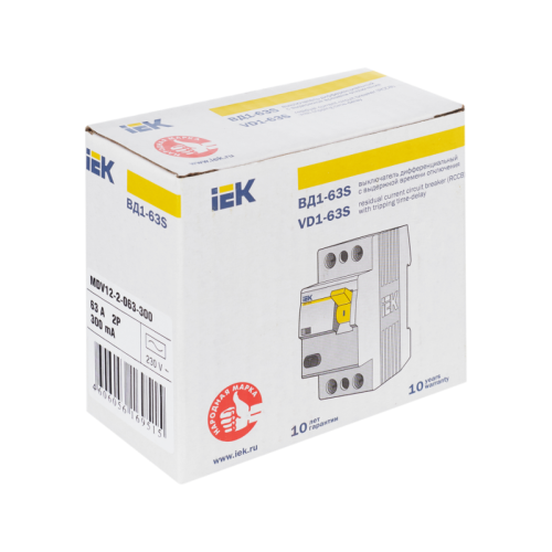 УЗО ВД1-63S 2Р 63А 300мА IEK