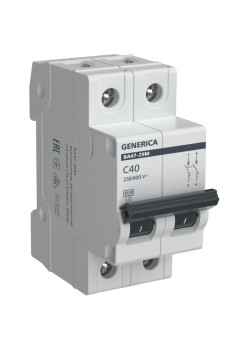 Авт. выкл. ВА47-29М 2P 40А 4,5кА C GENERICA