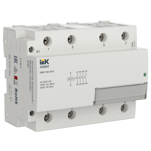 ARMAT Контактор модульный KMR 100А 230В AC 4НО IEK