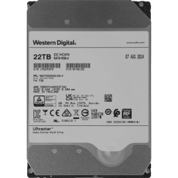 Жесткий диск WD SATA-III 22TB 0F48155 WUH722222ALE6L4 Server Ultrastar DC HC570 512E (7200rpm) 512Mb 3.5