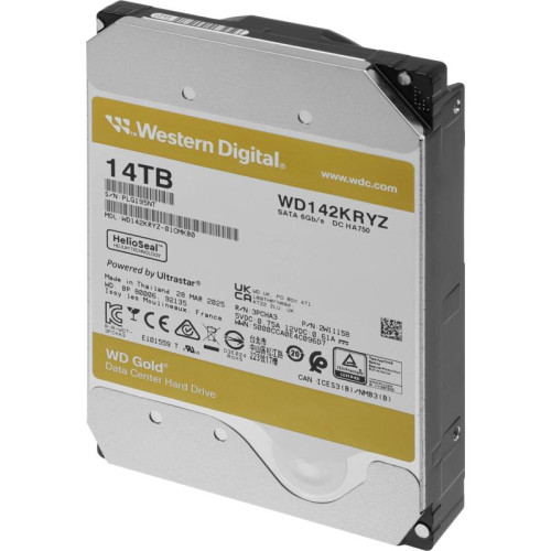 Жесткий диск WD SATA-III 14TB WD142KRYZ Server Gold 512E (7200rpm) 512Mb 3.5