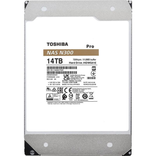 Жесткий диск/ HDD Toshiba N300 NAS PRO SATA3 3.5 Жесткий диск/ HDD Toshiba N300 NAS PRO SATA3 3.5