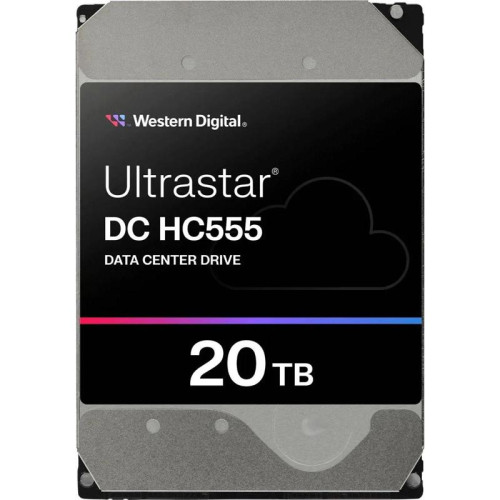 Жесткий диск WD SATA-III 20TB 0B48696 WUH722020CLE604 Ultrastar DC HC555 512E (7200rpm) 512Mb 3.5