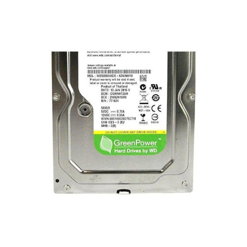 Жесткий диск/ HDD WD SATA3 500Gb AV-GP (Video) 32Mb RCT 1 year warranty