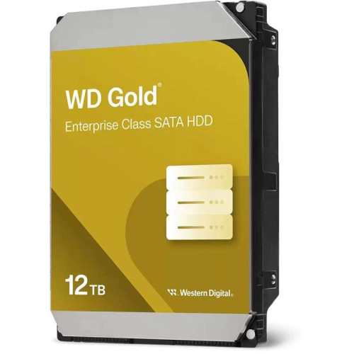 Жесткий диск Western Digital 12TB WD122KRYZ Gold, SATA3, Cache 512MB, 7200 rpm