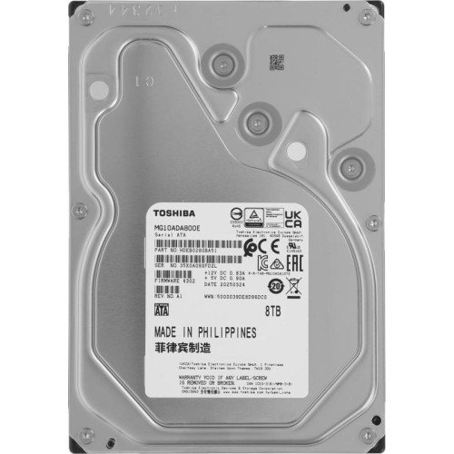 Жесткий диск Toshiba SATA-III 8TB MG10ADA800E Server Enterprise Capacity 512E (7200rpm) 512Mb 3.5