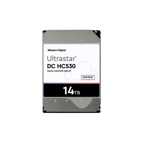 Жесткий диск/ HDD WD Single Port SAS Server 14Tb Ultrastar DC HC530 7200 6Gb/s 512MB 1 year warranty  (replacement WUH721414AL5204, 0F31052, ST14000NM004J, feature Single Port SAS)