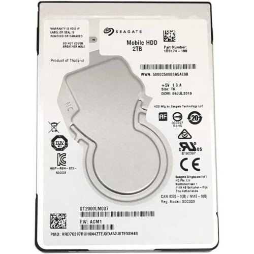 Жесткий диск/ HDD Seagate SATA 2Tb 2.5