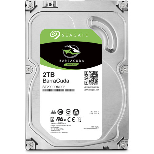 Жесткий диск/ HDD Seagate SATA3 2Tb Barracuda 7200 256Mb 1 year warranty