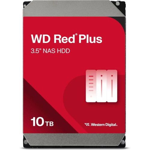 Жесткий диск Western Digital 10TB Red plus, Cache 512MB WD100EFGX