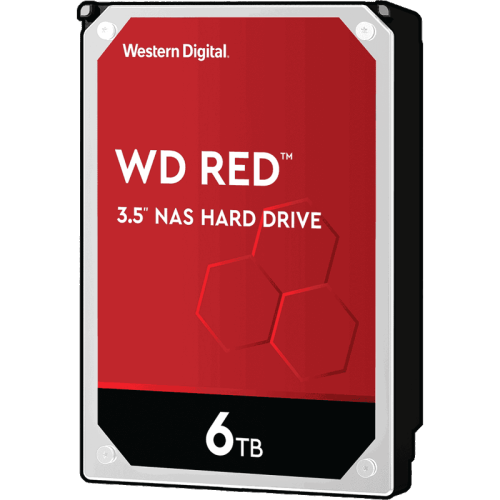 Жесткий диск HDD WD SATA3 6Tb NAS Red 5400 256Mb 1 year warranty