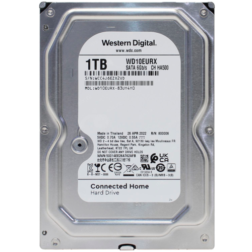 Жесткий диск/ HDD WD SATA3 1Tb AV-GP Video Surveillance 5400 RPM 64mb 1 year warranty (replacement WD10EZRZ, WD10PURX, WD11PURZ, ST1000VX005, HDWV110UZSVA)