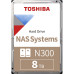 Жесткий диск/ HDD Toshiba N300 SATA3 8Tb 3.5