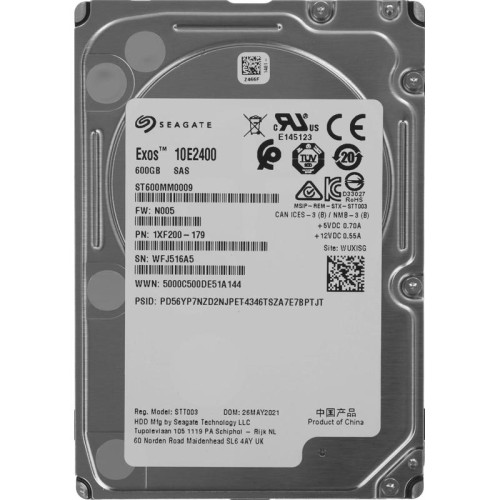 Жесткий диск Seagate SAS 3.0 600GB ST600MM0009 Enterprise Performance (10000rpm) 128Mb 2.5