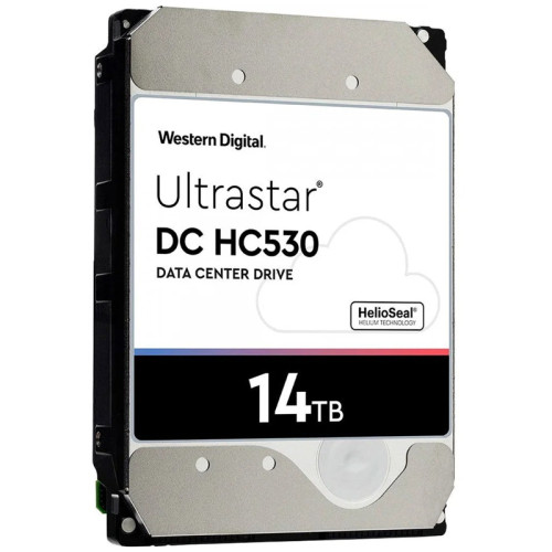 Жесткий диск/ HDD WD Single Port SAS Server 14Tb Ultrastar DC HC530 7200 6Gb/s 512MB 1 year warranty  (replacement WUH721414AL5204, 0F31052, ST14000NM004J, feature Single Port SAS)