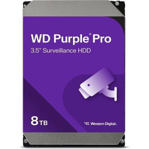 Жесткий диск WD SATA-III 8TB WD8002PURP Surveillance Purple Pro (7200rpm) 256Mb 3.5