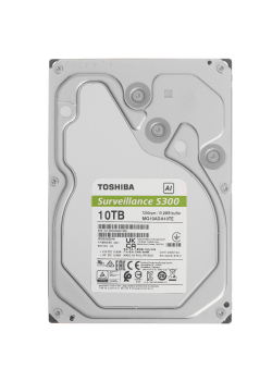 Жесткий диск/ HDD Toshiba SATA3 10Tb S300 AI Surveillance (CMR) 7200  512Mb 1 year warranty (replacement ST10000VE001, WD102PURP)